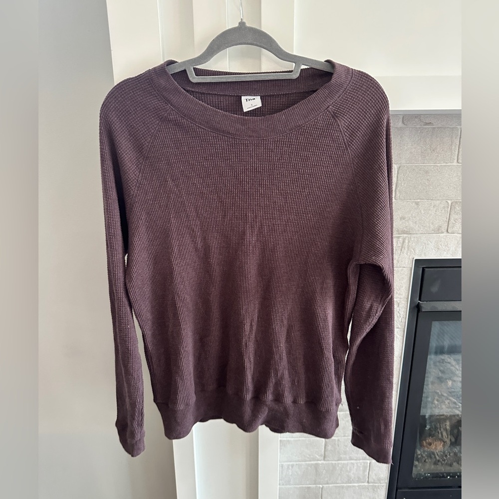 TNA Women's Crew Neck Sweater - Dark Purple| size small
